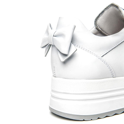 NeroGiardini Sneakers Platform Donna in Pelle Bianca - MARIO SPATARELLA