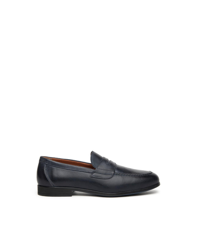 Nero Giardini Mocassini Uomo in Pelle Blu E400162U BLU 200 Nero Giardini 
