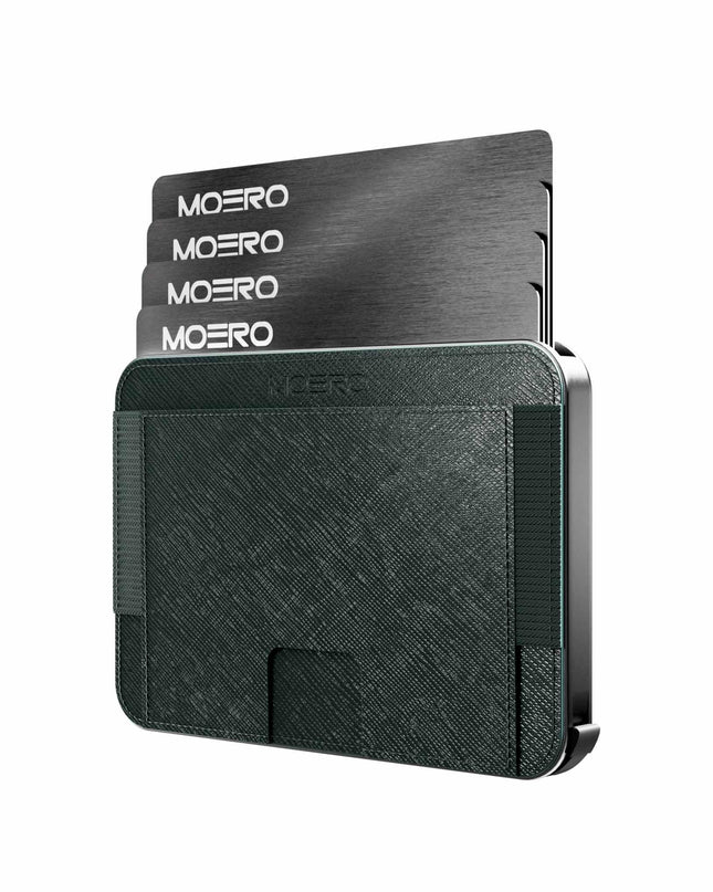 Moero M2 Pro Saffiano Green Portafoglio Slim - MARIO SPATARELLA