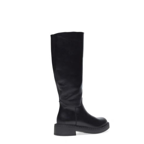 Stivali Donna in Pelle Nera 97N8 NERO Frau 