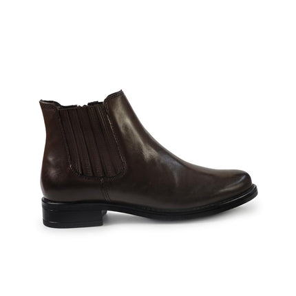 Vueva Stivaletti Donna Tacco Basso in Pelle Marrone - MARIO SPATARELLA