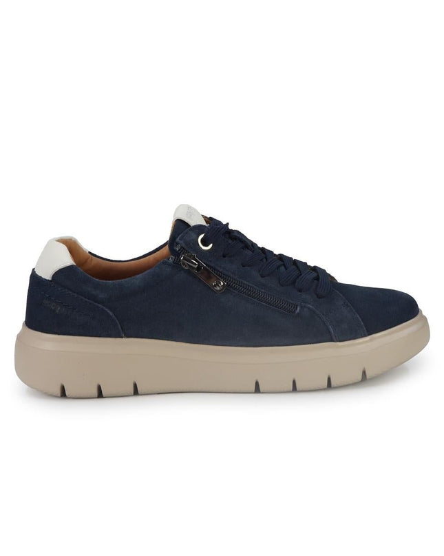 Impronte Sneakers Charms Uomo Lacci e Zip in Camoscio Blu - MARIO SPATARELLA