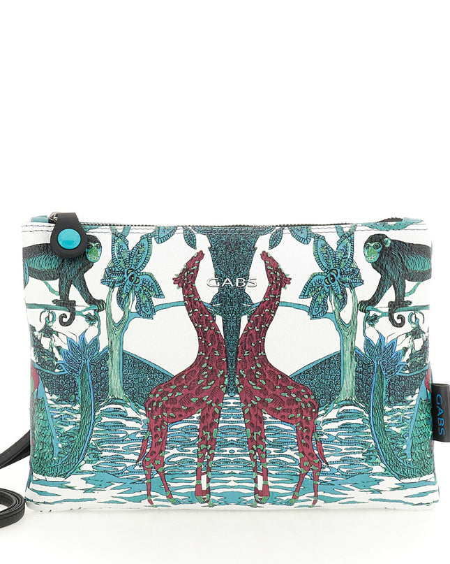 Gabs Pochette in Pelle con Tracolla Jungle Platoni Tanzania - MARIO SPATARELLA
