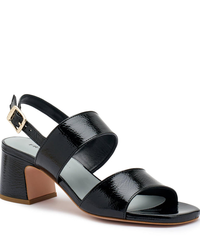 Frau Sandali Donna con Tacco in Vernice Nera 79T5 NERO Frau 