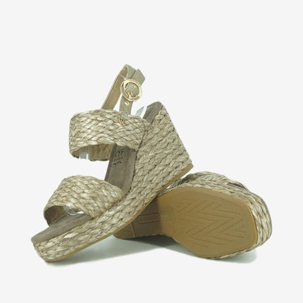 Sandali Donna Zeppa Raffia CHOIMBRA RAFFIA TAUPE Wrangler 