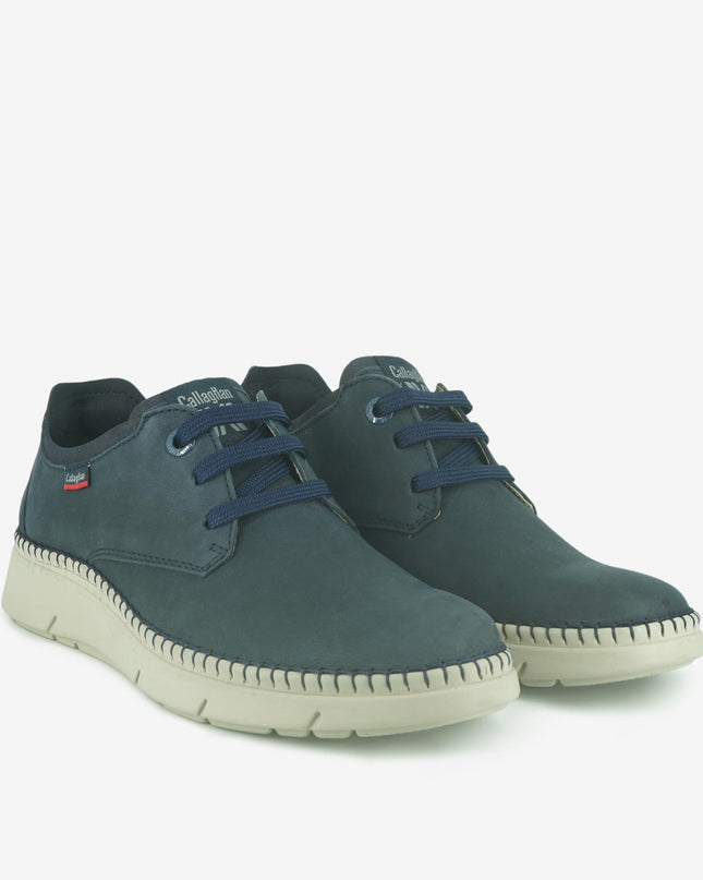 Stringata Uomo in Pelle Blu 53500 BLU Callaghan 