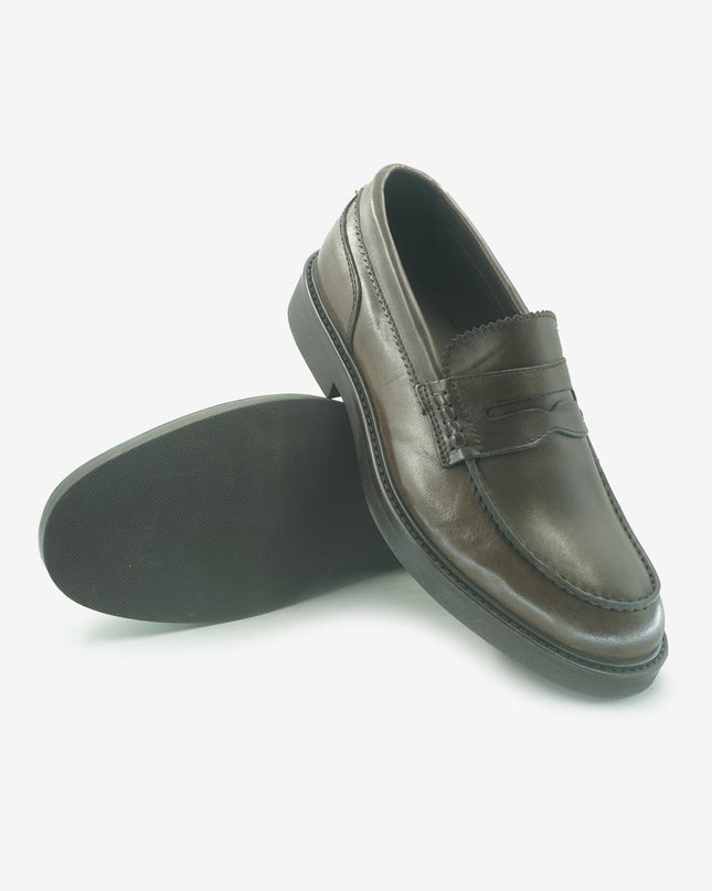 Mocassini Uomo Pelle Marrone 18 MARRONE Spatarella 