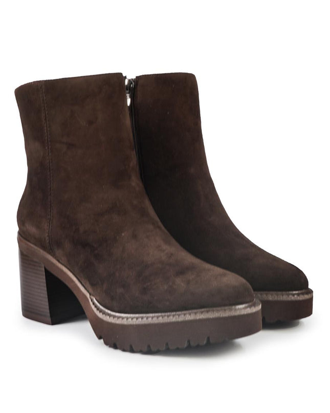 Callaghan Stivaletti Donna con Tacco e Plateau in Camoscio Testa di Moro 679963 SING BROWN Callaghan 