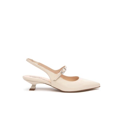 Nero Giardini Chanel a Punta in Vernice Latte Tacco Rocchetto E512261DE LATTE 711 Nero Giardini 