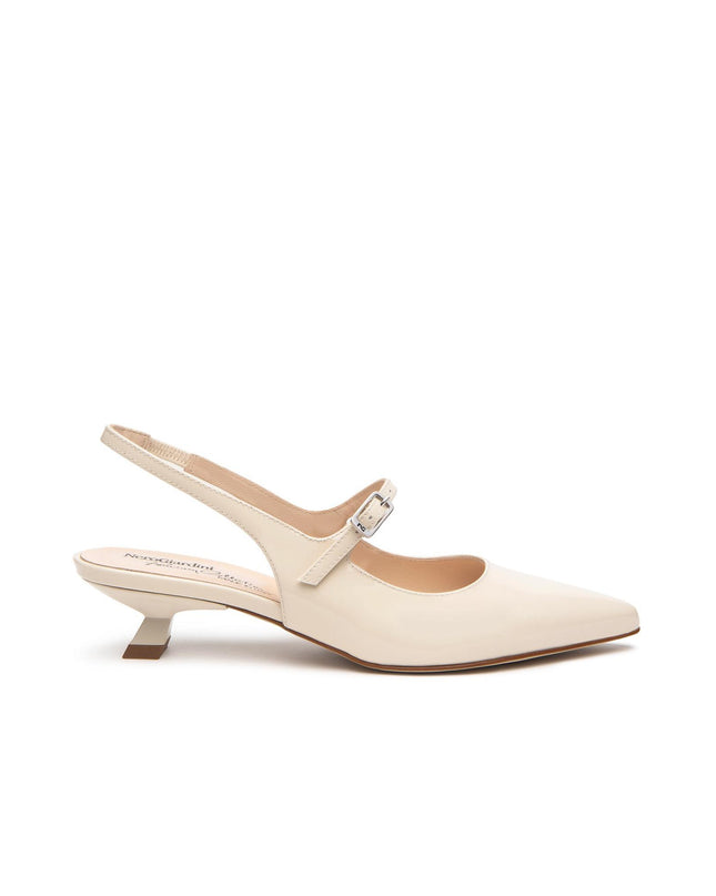 Nero Giardini Chanel a Punta in Vernice Latte Tacco Rocchetto E512261DE LATTE 711 Nero Giardini 