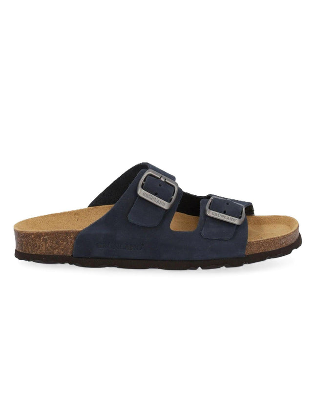 Ciabatta Sughero Doppia Fibbia CB0003 SARA BLU Grunland 