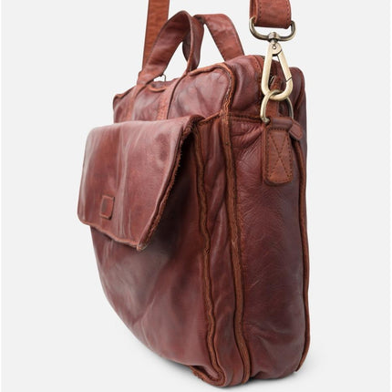 Biba Borsa Lavoro Cartella in Pelle Cuoio con Tracolla - MARIO SPATARELLA