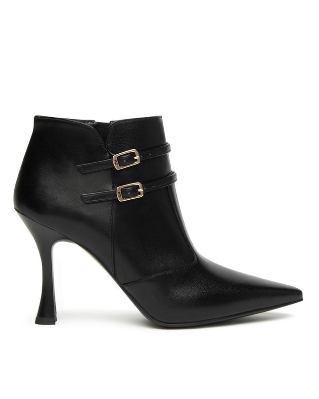 Nero Giardini Stivaletti Donna con Doppio Cinturino in Pelle Nero - MARIO SPATARELLA
