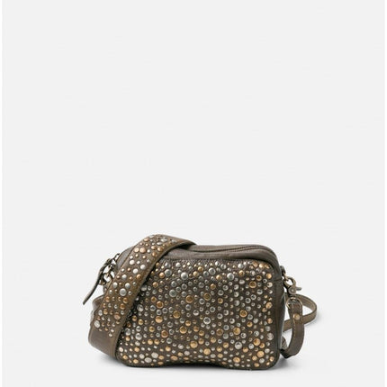 Biba Borsa a Tracolla con Borchie in Pelle Verde - MARIO SPATARELLA