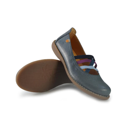 Jungla Ballerine in Pelle Multicolor Blu 4751 MARINO Jungla 