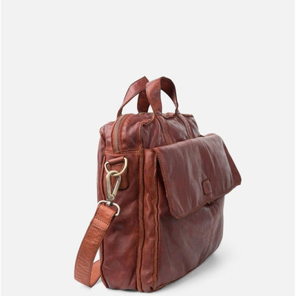 Biba Borsa Lavoro Cartella in Pelle Cuoio con Tracolla - MARIO SPATARELLA