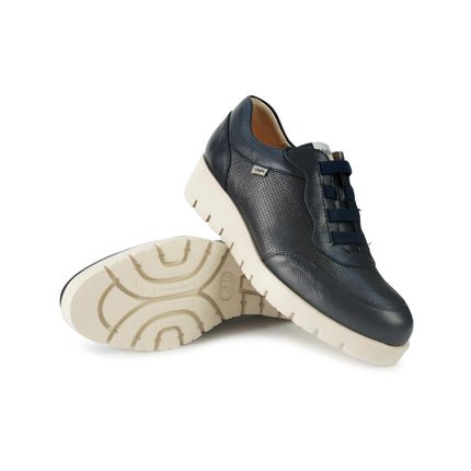 Callaghan Sneakers Donna con Zeppa in Pelle Blu 58513 BARI BLU Callaghan 