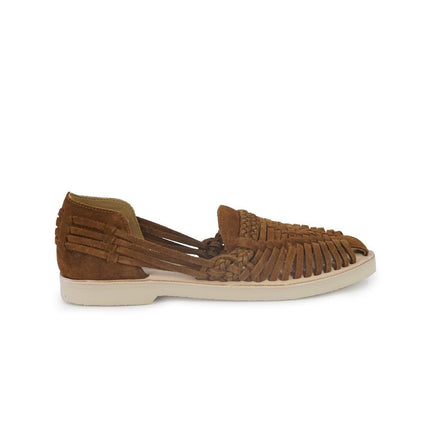 Huarache Mocassino Sandalo Donna in Camoscio Cuoio - MARIO SPATARELLA