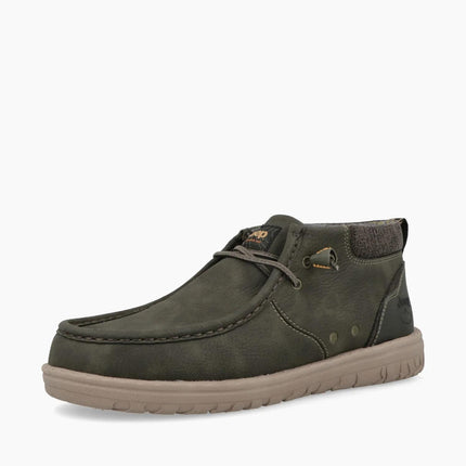 Jeep Slipon Uomo in Eco Verde Military SAMOA WALLABEE MID MILITARY Jeep Footwear 