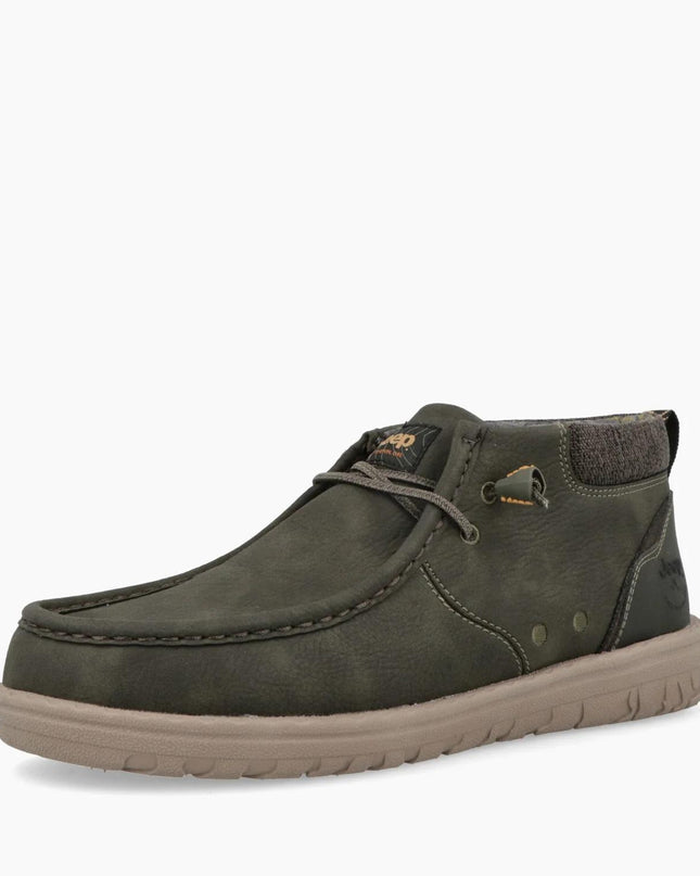 Jeep Slipon Uomo in Eco Verde Military SAMOA WALLABEE MID MILITARY Jeep Footwear 