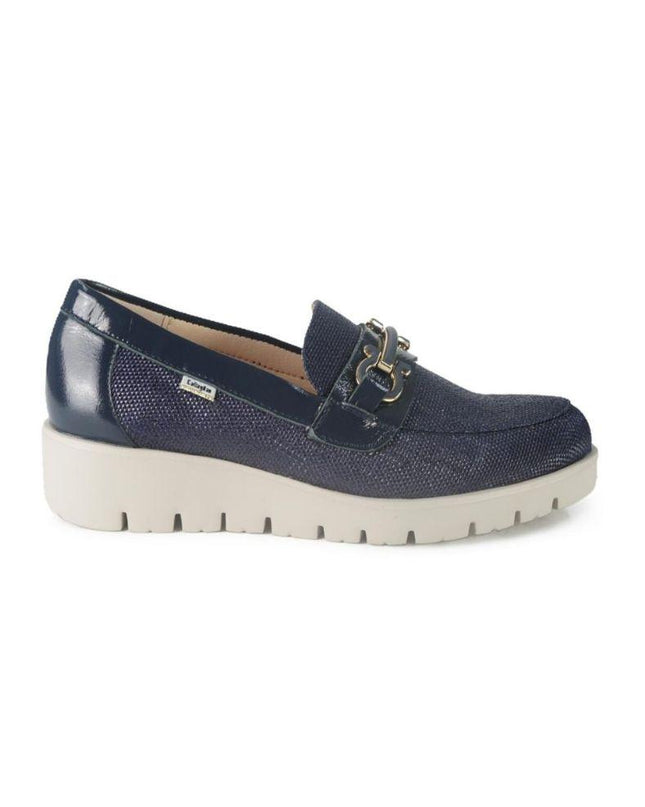 Mocassini Donna Vernice Canvas Blu 58500 BARI BLU Callaghan 