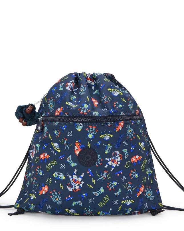 Kipling Sacca in Tessuto Fantasia Space game SUPERTABOO SPACE GAME Kipling 