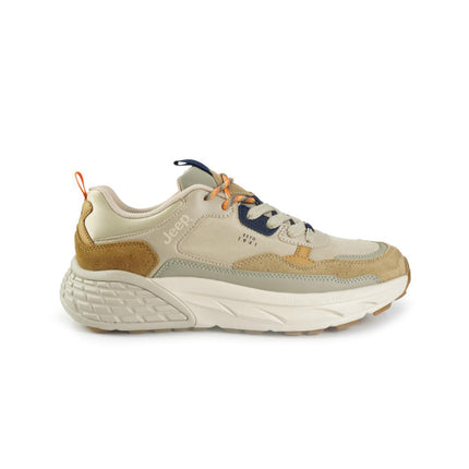 Jeep Sneakers Uomo Camoscio Multicolor Sabbia GROOVE U SAND Jeep Footwear 