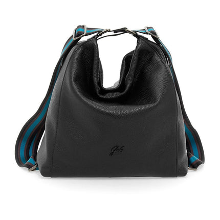Gabs Borsa Zaino Convertibile e Trasformabile  in Pelle Nera AISSA TG L BLACK Gabs 