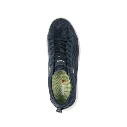 Jeep Sneakers Uomo Bassa in Tessuto Blu KOBI DERBY NAVY Jeep Footwear 