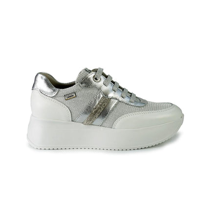 Callaghan Sneakers Donna in Pelle e Tessuto Argento 60302 BABYLON BLANCO Callaghan 