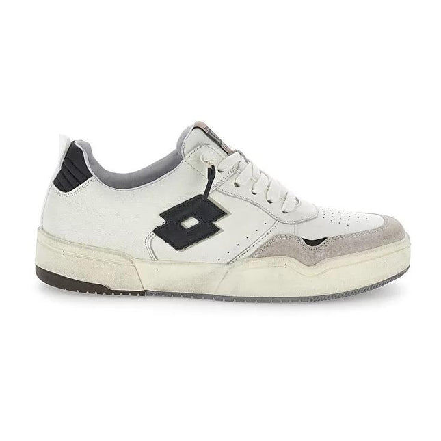 Sneakers Medalist Basse Pelle Bianco HOOP STAR RUB 2 WHITE BLACK Lotto Leggenda 