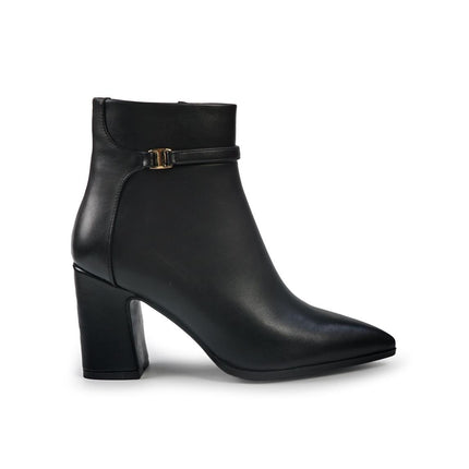 Exe Stivaletti Donna a Punta e Tacco in Ecopelle Nero SJ1066 BLACK Exe 