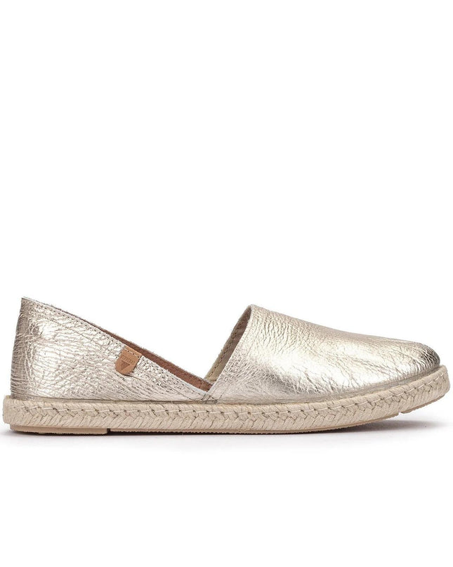Verbenas Espadrillas Bassa da Donna in Pelle Oro CARMEN NUCLEO GOLD Verbenas 