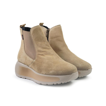 Callaghan Stivaletti Chelsea Donna con Zeppa in Camoscio Corda 61607 GRACE CORDA Callaghan 