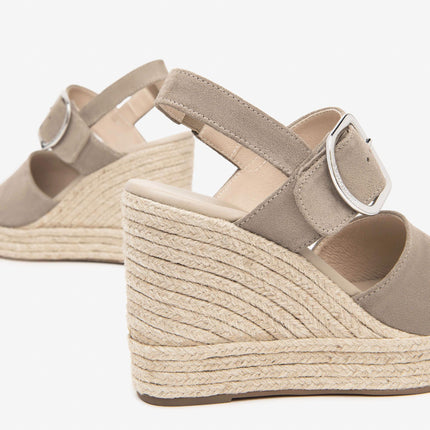 Nero Giardini Sandali Donna con Zeppa Corda in Camoscio Creta E513590D CRETA 451 Nero Giardini 