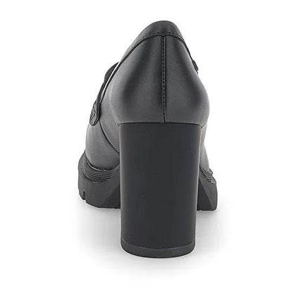 Mocassini Donna Tacco Alto in Pelle Nero OXA 7 221715 BLACK Stonefly 