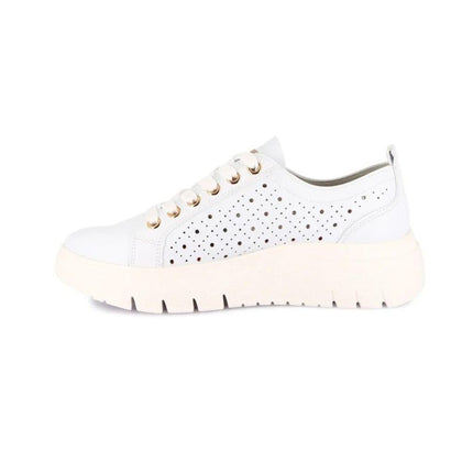 Grunland Sneakers Traforata Donna in Ecopelle Bianca - MARIO SPATARELLA