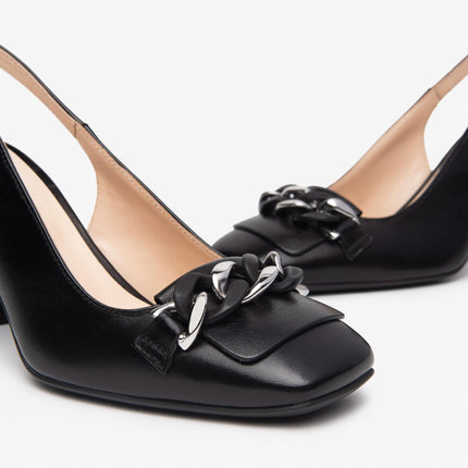Nero Giardini Chanel in Pelle Nera E512310D NERO 100 Nero Giardini 