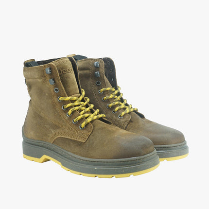 Stivaletti Uomo in Pelle Ingrassata RED ROCK BOOT SUEDE RUST Jeep Footwear 