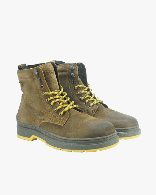 Stivaletti Uomo in Pelle Ingrassata RED ROCK BOOT SUEDE RUST Jeep Footwear 