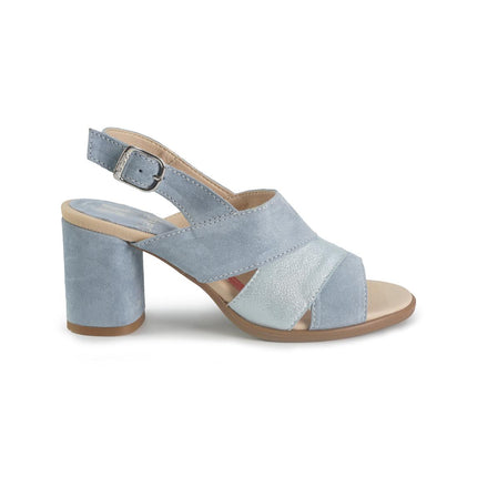 Callaghan Sandali Donna con Tacco in Camoscio Azzurro Multi 34104 KENDALL MULTI Callaghan 