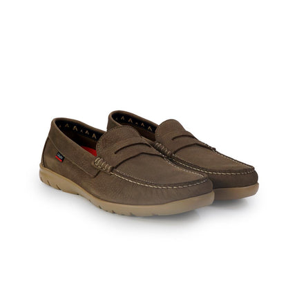 Callaghan Mocassini Uomo in Pelle Nabuk Taupe Arena 18004 TENGER ARENA Callaghan 
