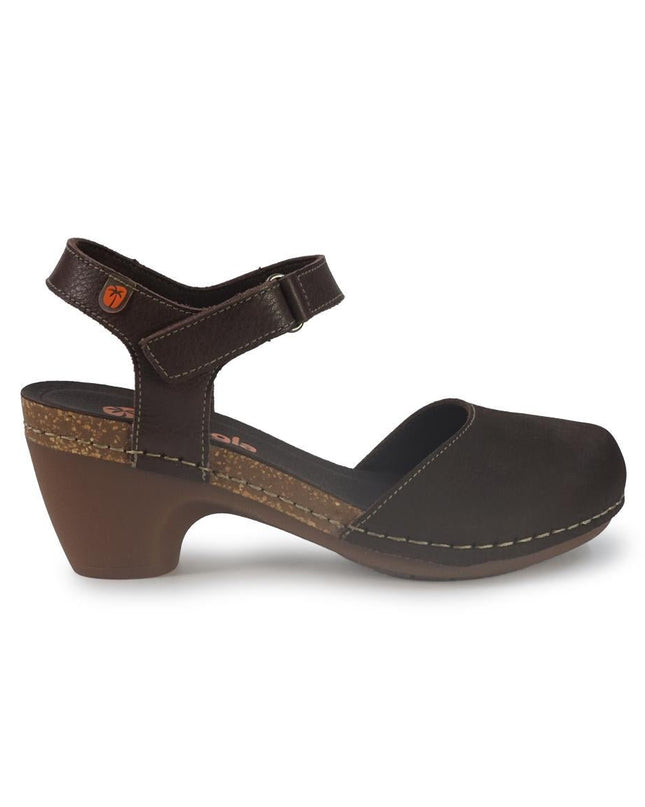 Jungla Pump Donna con Tacco in Pelle Nabuk Marrone - MARIO SPATARELLA