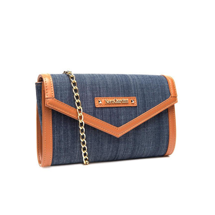 NeroGiardini Borsa Pochette Donna con Tracolla in Tessuto Jeans - MARIO SPATARELLA