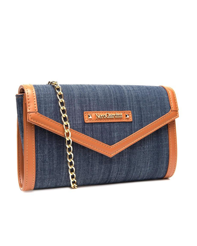 NeroGiardini Borsa Pochette Donna con Tracolla in Tessuto Jeans - MARIO SPATARELLA