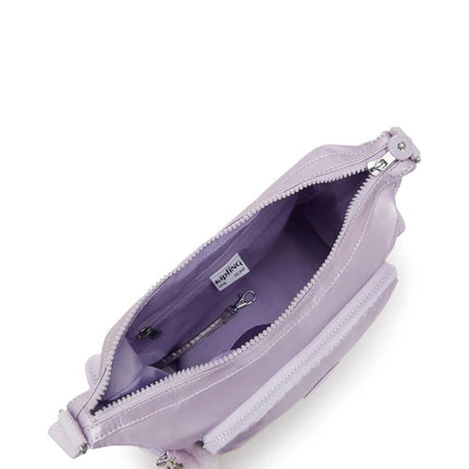 Kipling Borse Tracolla Multitasche Metallic Lilac - MARIO SPATARELLA