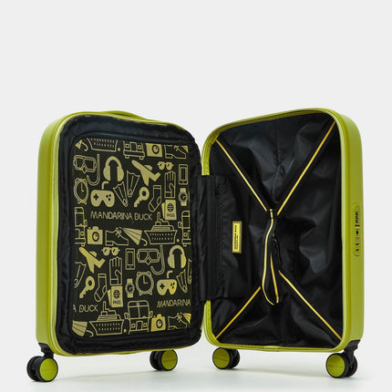 Mandarina Duck Trolley Espandibile Bagaglio a Mano 4 Ruote SZV24 LOGODUCK CABIN EXP MAPO GREEN Mandarina Duck 