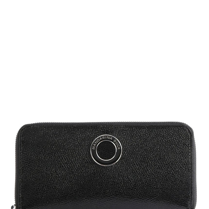Portafogli Donna Lungo con Zip Pelle Nero FZP61 MELLOW LEATHER BLACK Mandarina Duck 