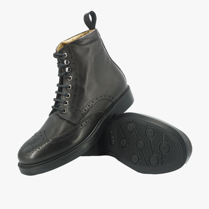 Stivaletti Uomo Oxford in Pelle Marrone - MARIO SPATARELLA