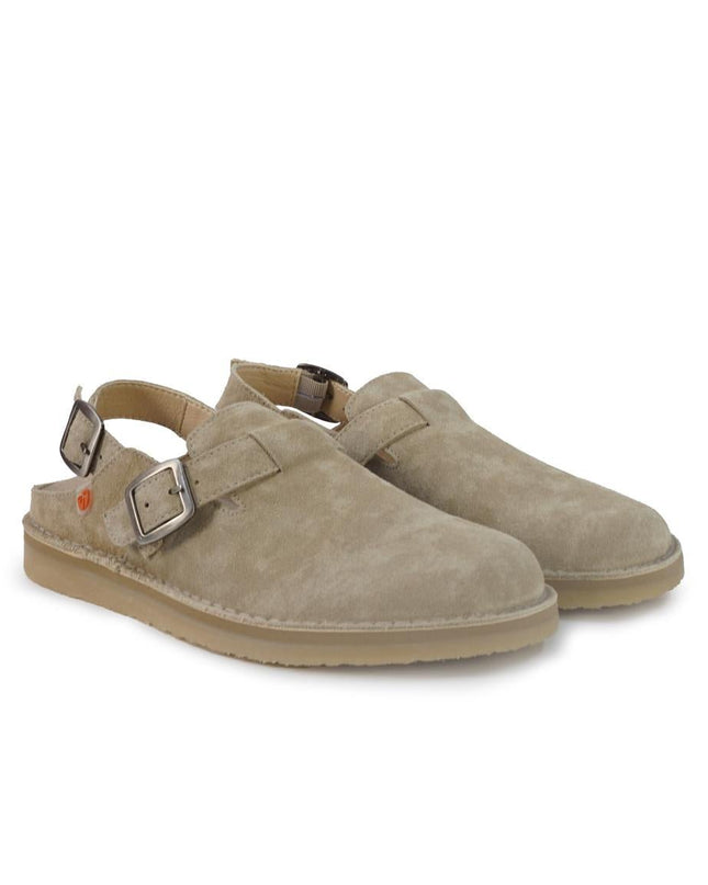 Jungla Sabot con Cinturino Barefoot Donna in Camoscio Sabbia - MARIO SPATARELLA